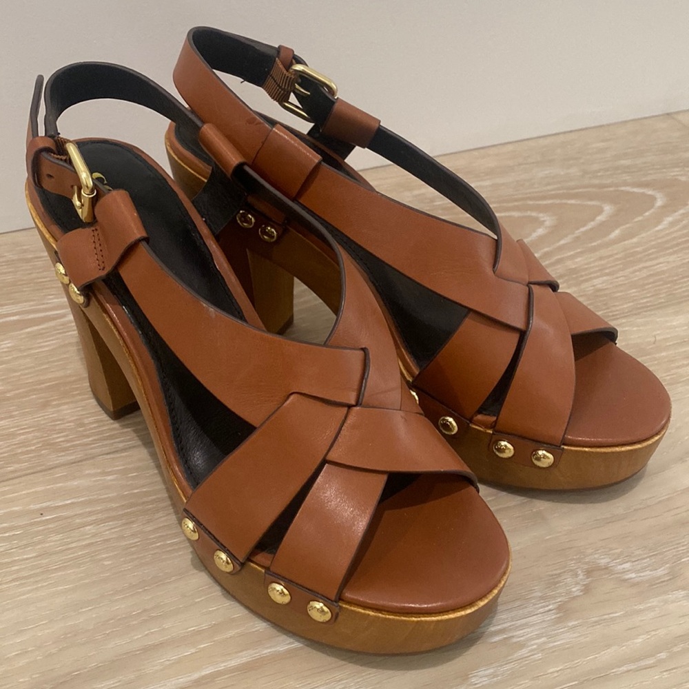 Coach chunky heels - barely used. Size 8.5